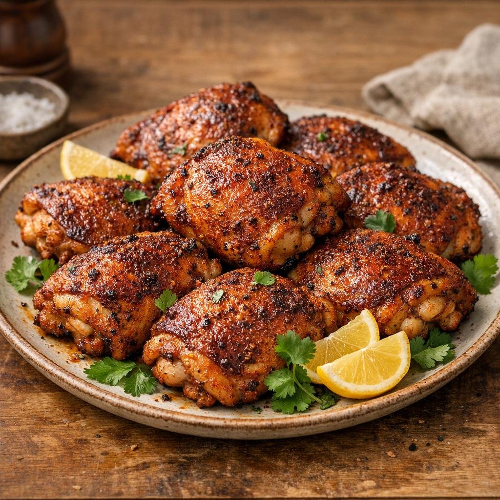 poulet fumé épicé