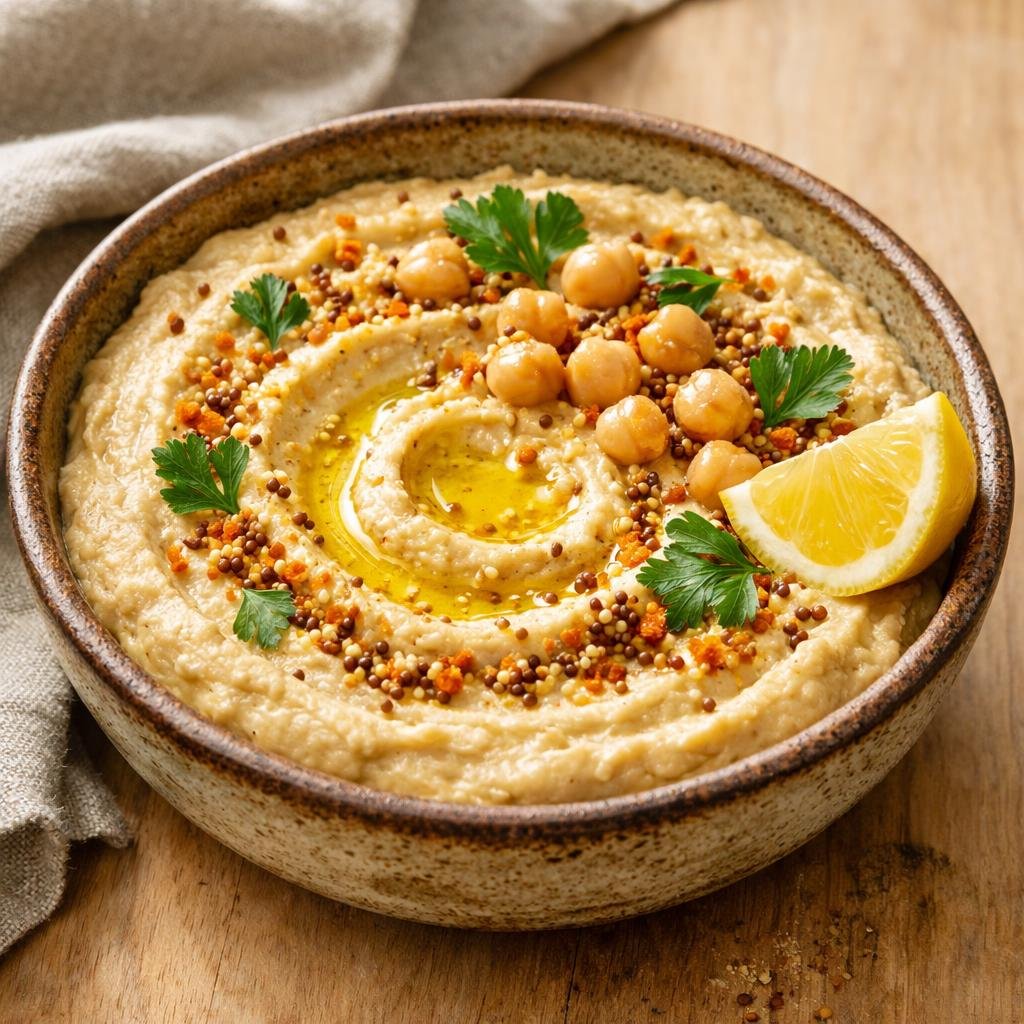 Houmous estival moutardé
