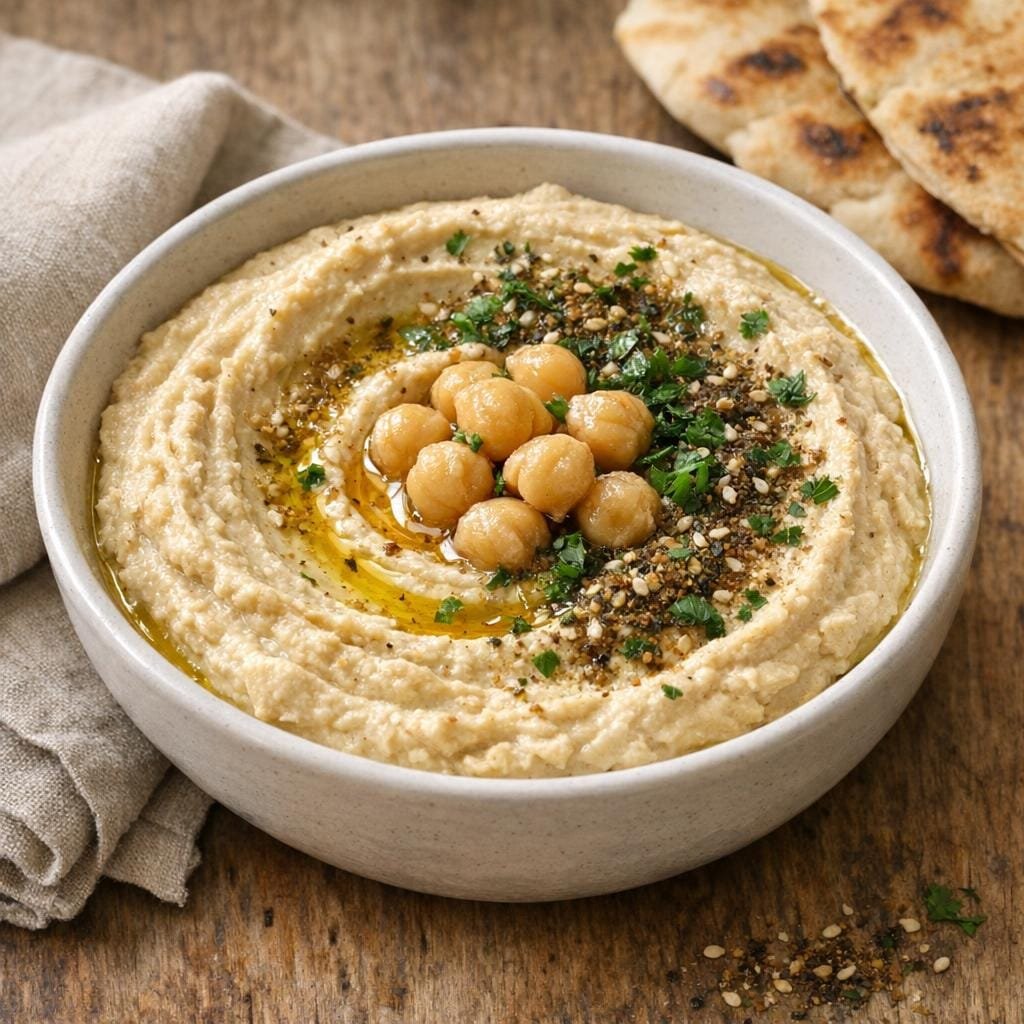 houmous au zaatar