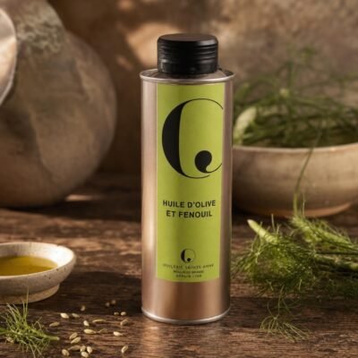 Huile d'olive et fenouil 25 cl - Les Épices Curieuses
