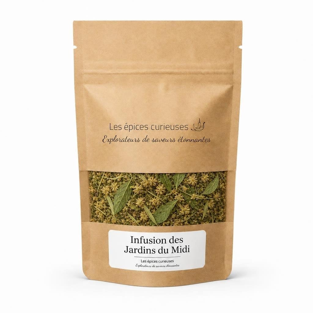 Infusion des Jardins du Midi - Packaging - Les Épices Curieuses