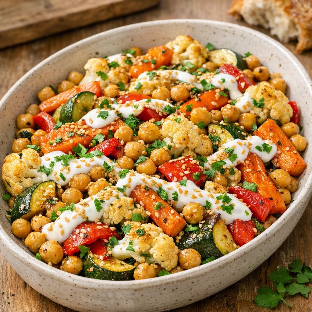 légumes rôtis au sésame