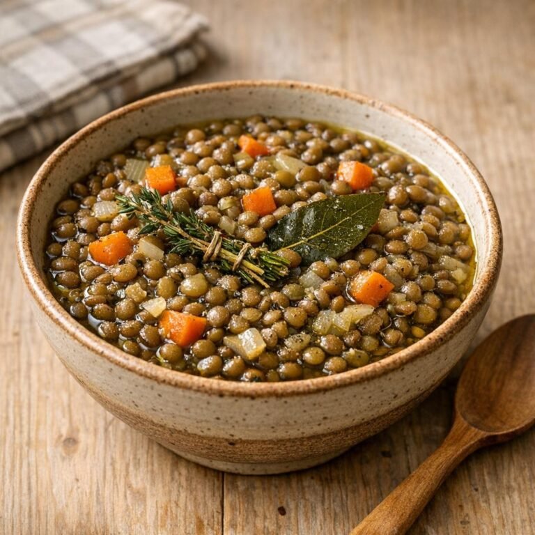 Lentilles au bouquet garni