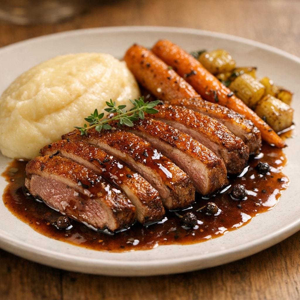 Magret de canard au cubèbe
