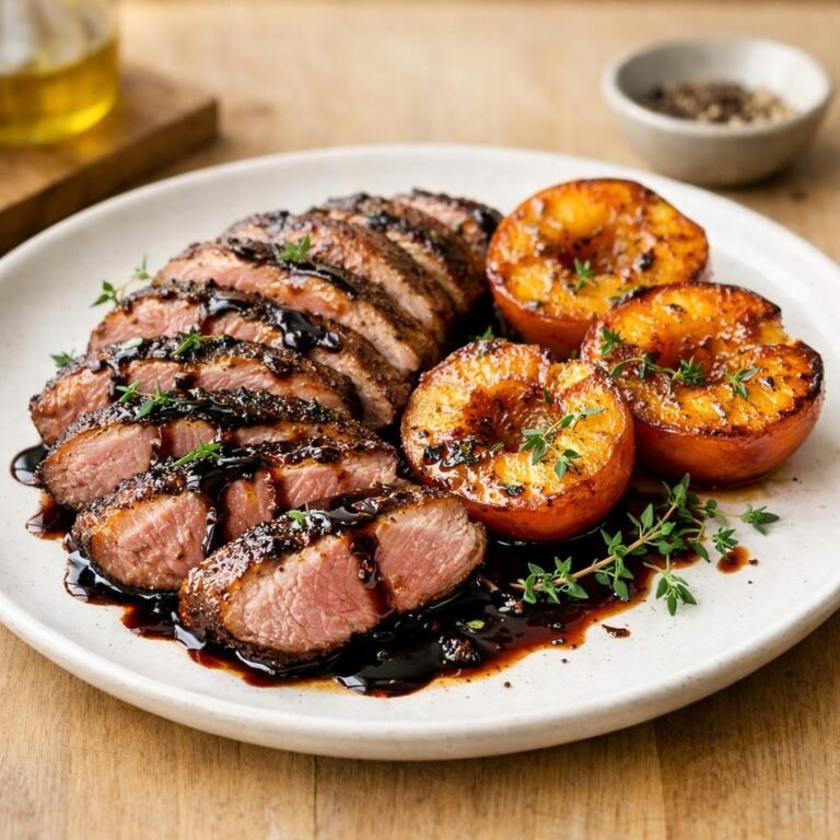 Magret de canard grillé