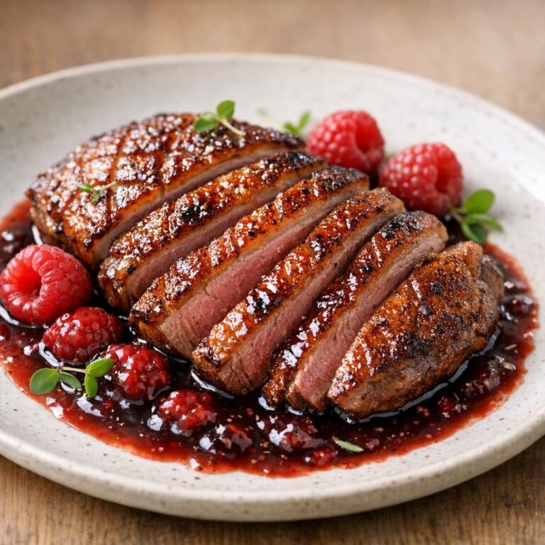 magret de canard laqué