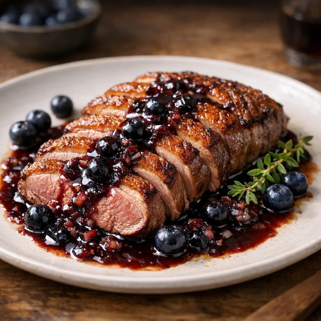 sauce myrtilles canard