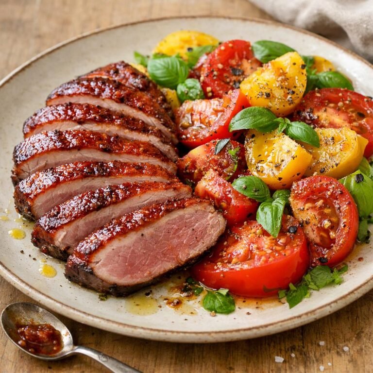 Magret laqué Pesto Rouge