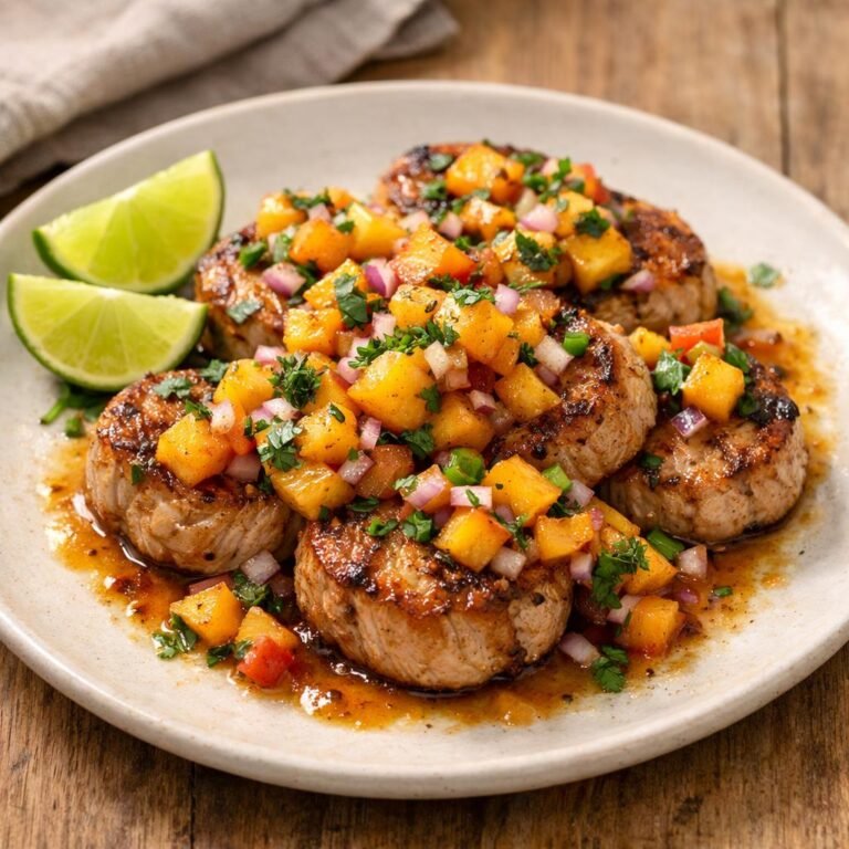 Médaillons de porc grillés