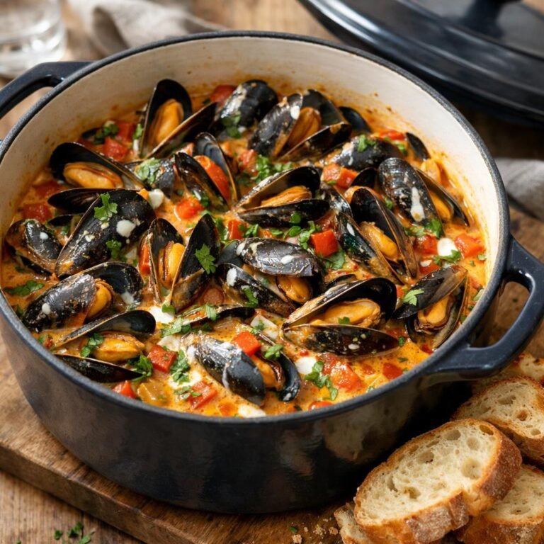 Moules au curry Madras