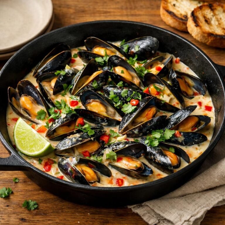 Moules coco citron vert