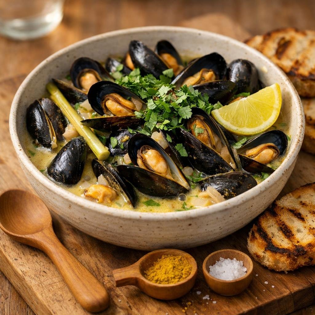 Moules coco citronnelle