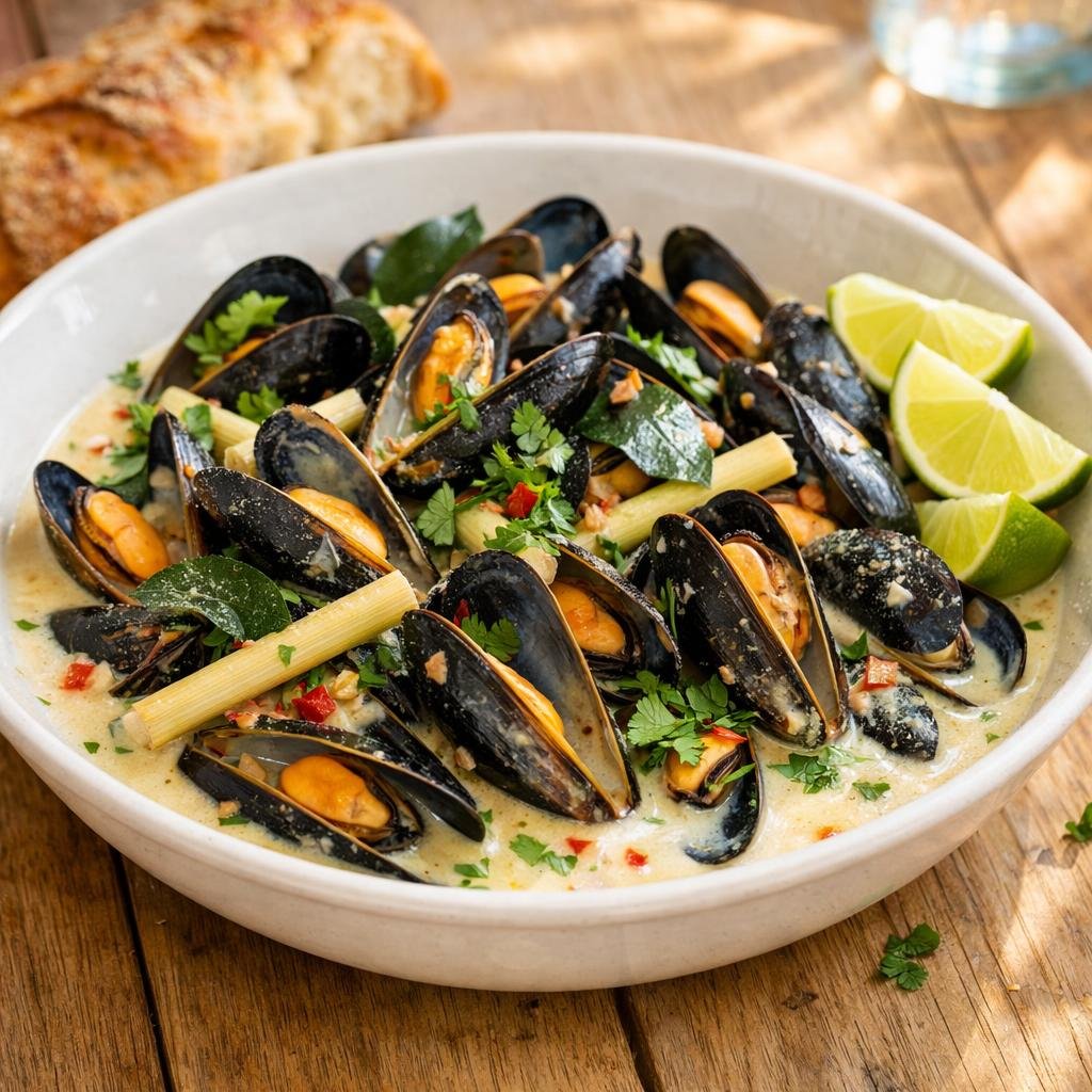 Moules vapeur coco kaloupilé