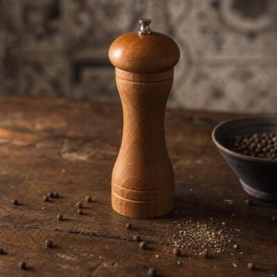 Moulin à poivre en bois 13 cm - Les Épices Curieuses