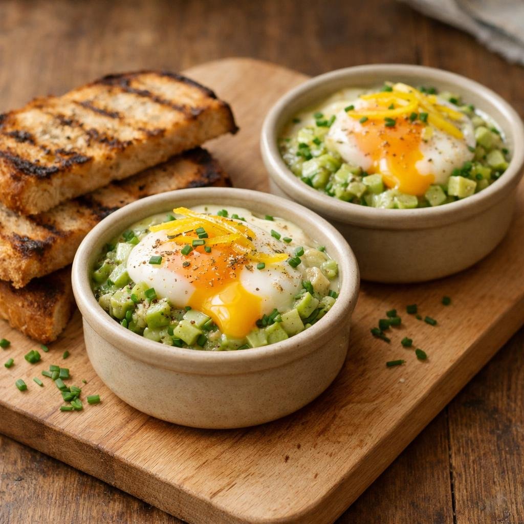 œufs cocotte au yuzu