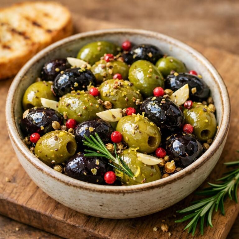 Olives marinées Coriandre
