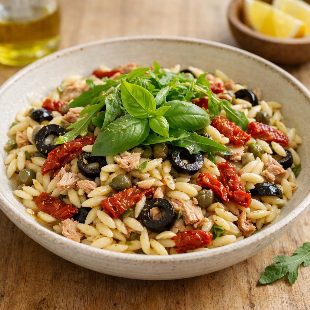Orzo au thon méditerranéen