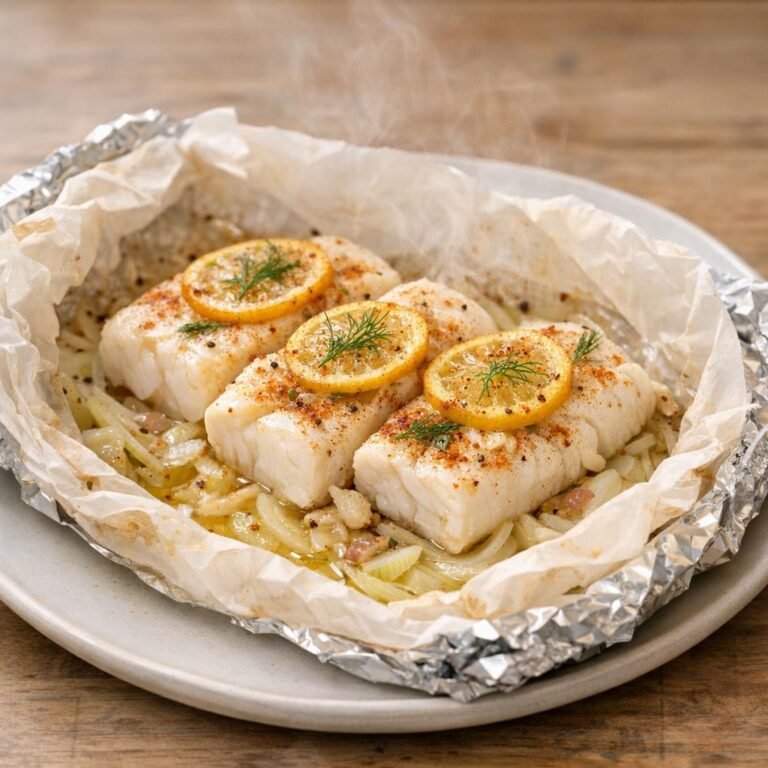papillote de cabillaud