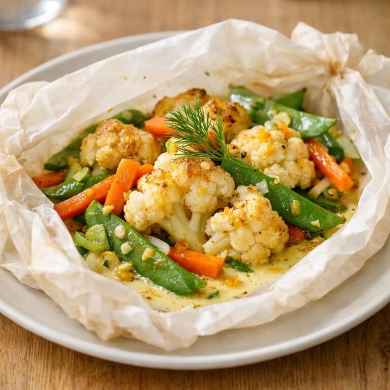 Papillote de chou-fleur yuzu