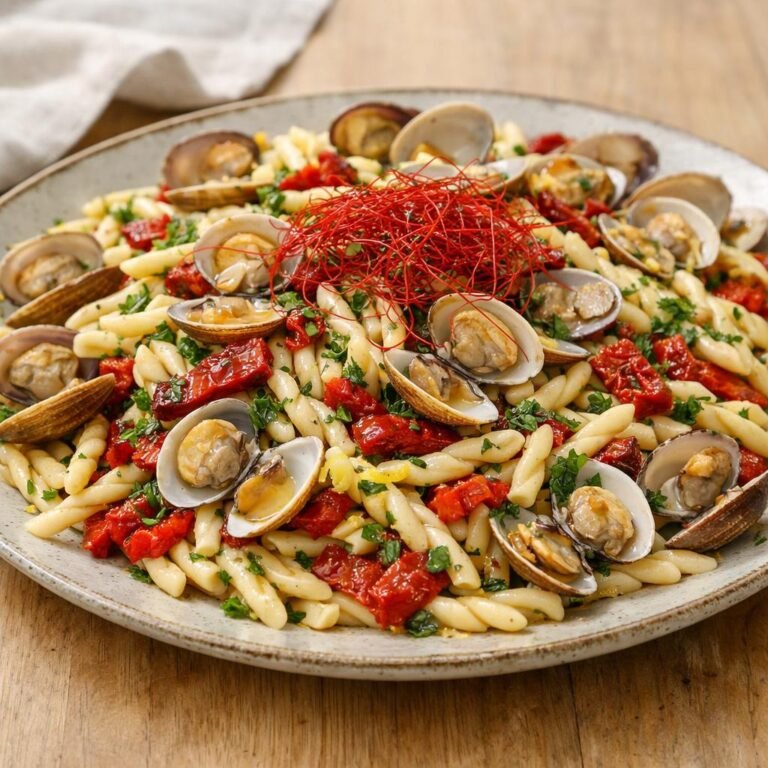 Pâtes froides aux palourdes