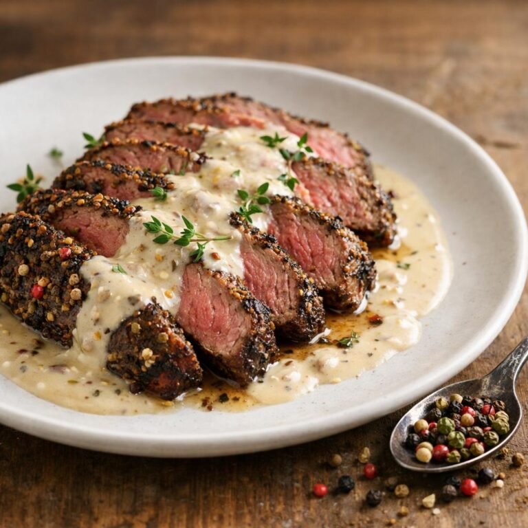 pavé de boeuf poêlé