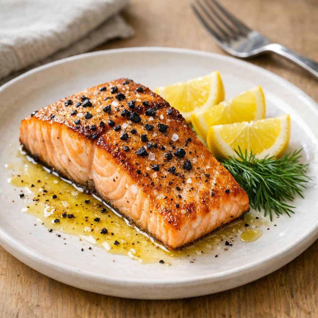pavé de saumon grillé