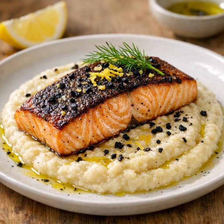 saumon grillé sel noir