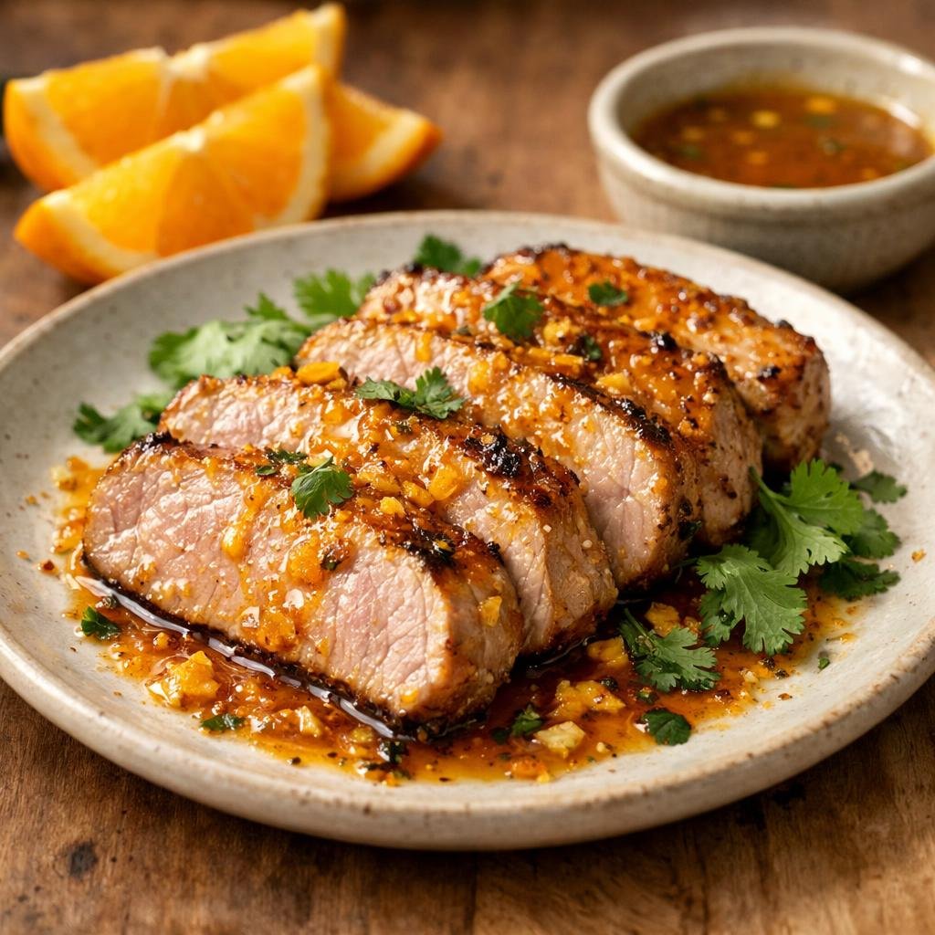 Pavés de porc grillés