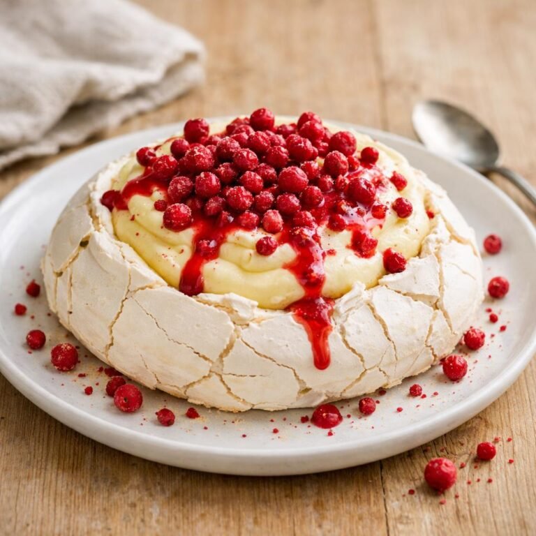 Pavlova groseilles