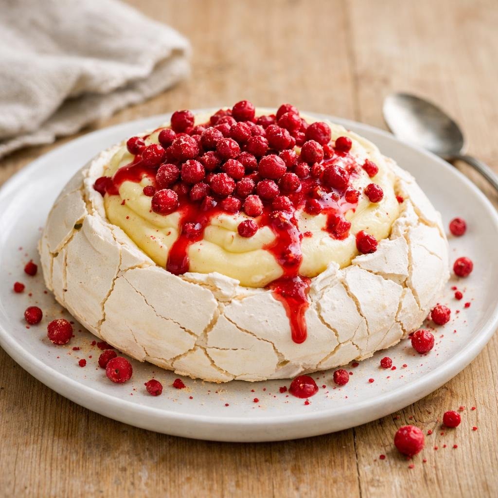 Pavlova groseilles
