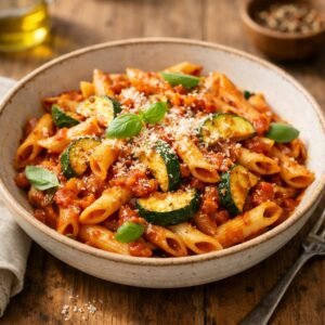Penne aux courgettes