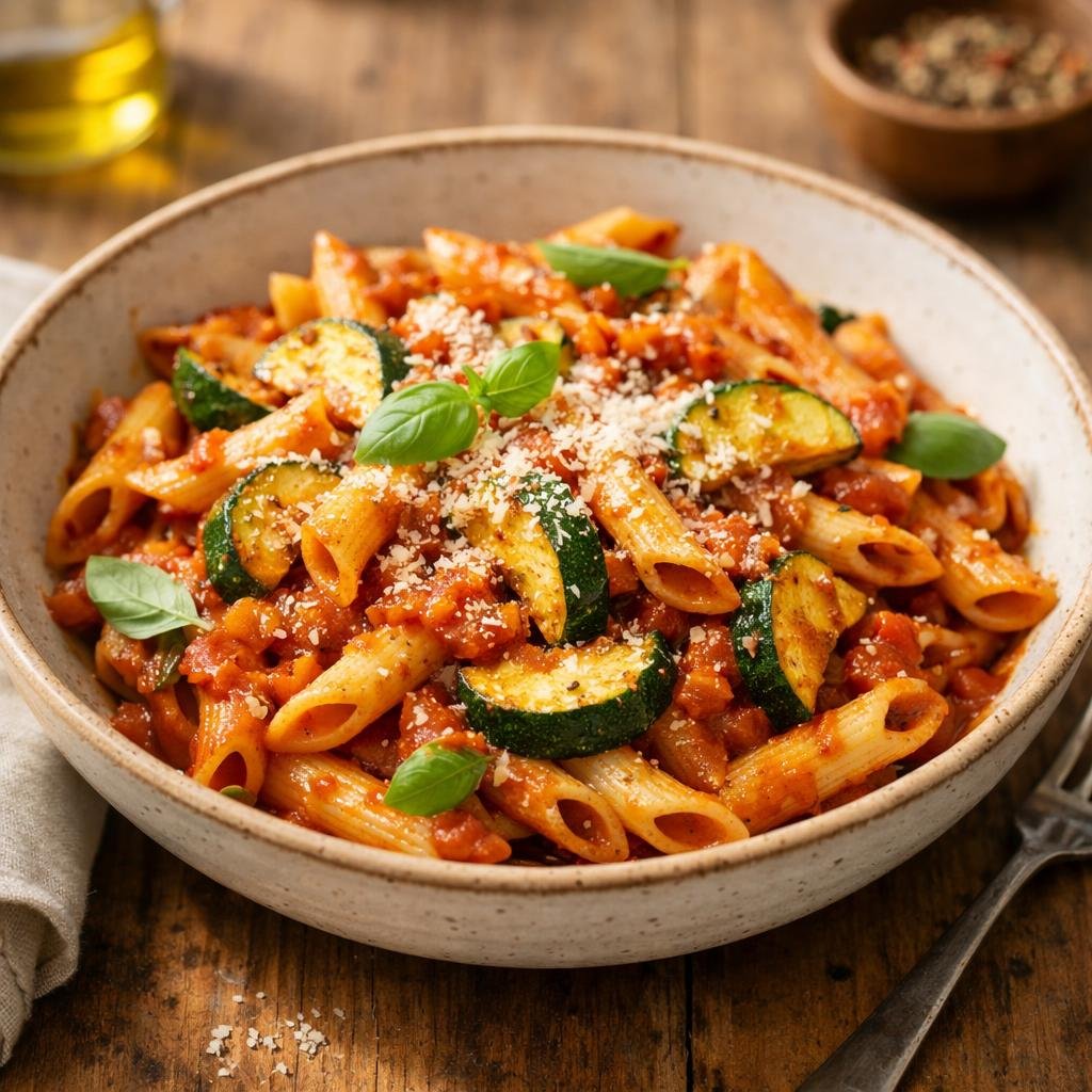 Penne aux courgettes