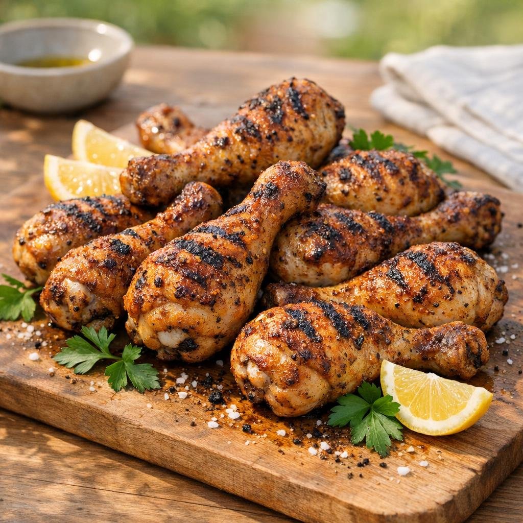 Pilons de poulet grillés