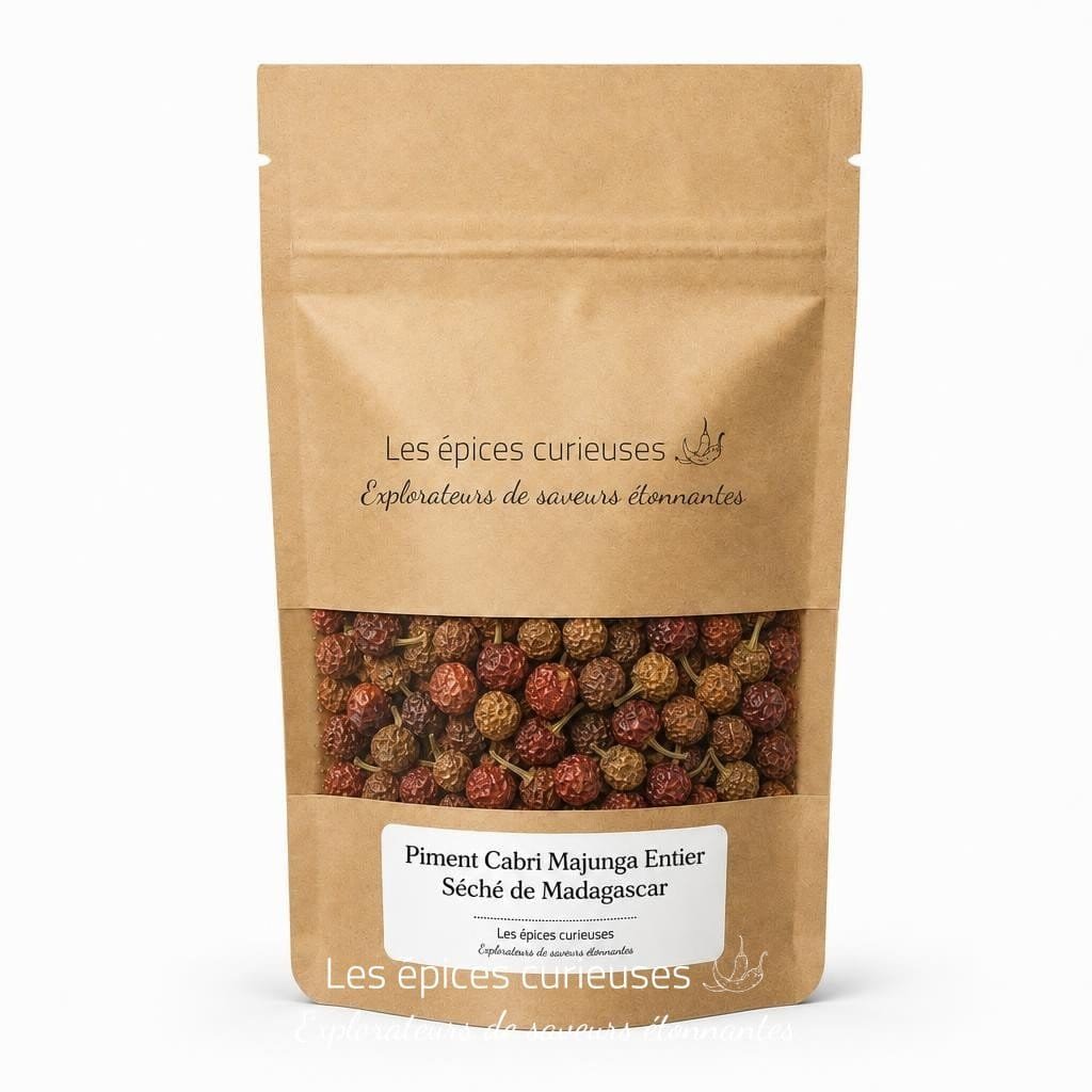 Piment Cabri Majunga Entier Séché de Madagascar - Packaging - Les Épices Curieuses