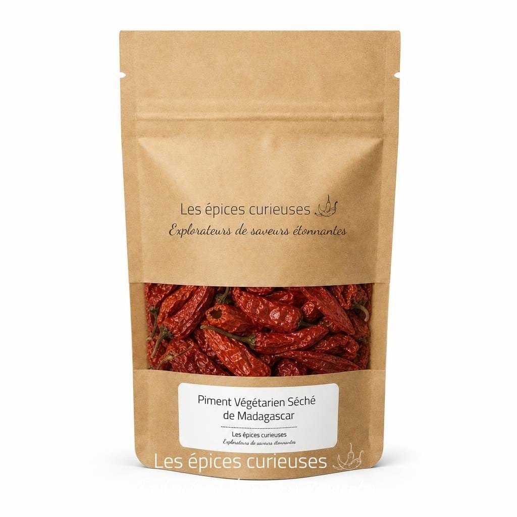 Piment Végétarien Séché de Madagascar - Packaging - Les Épices Curieuses