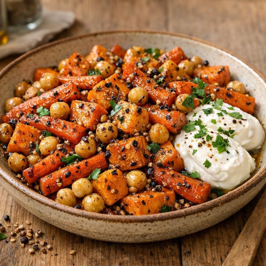 poêlée carottes patates douces