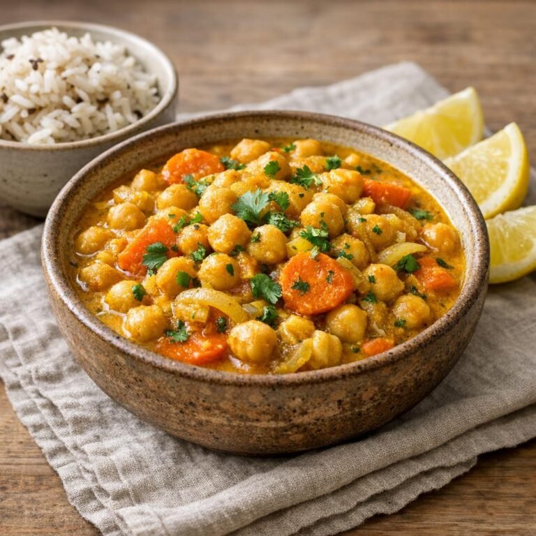 Pois chiches au curry