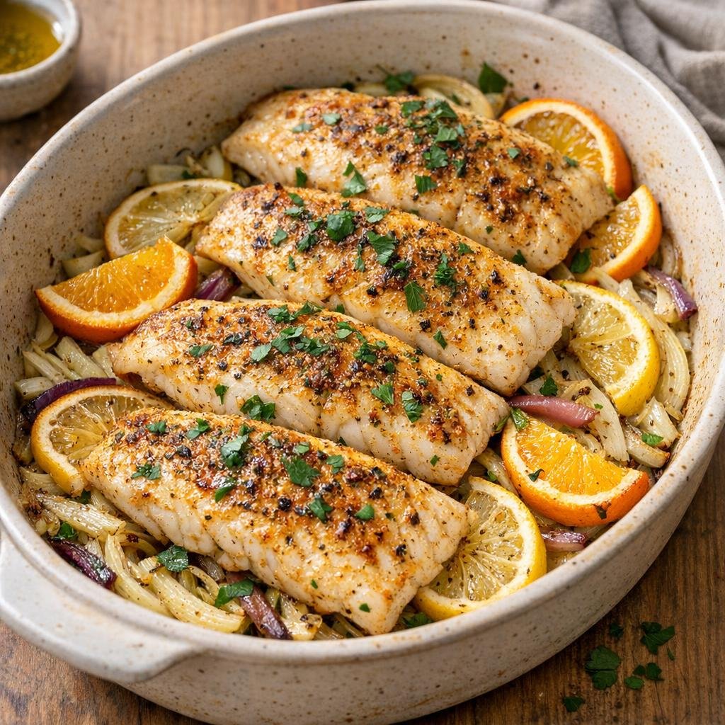 Poisson au four