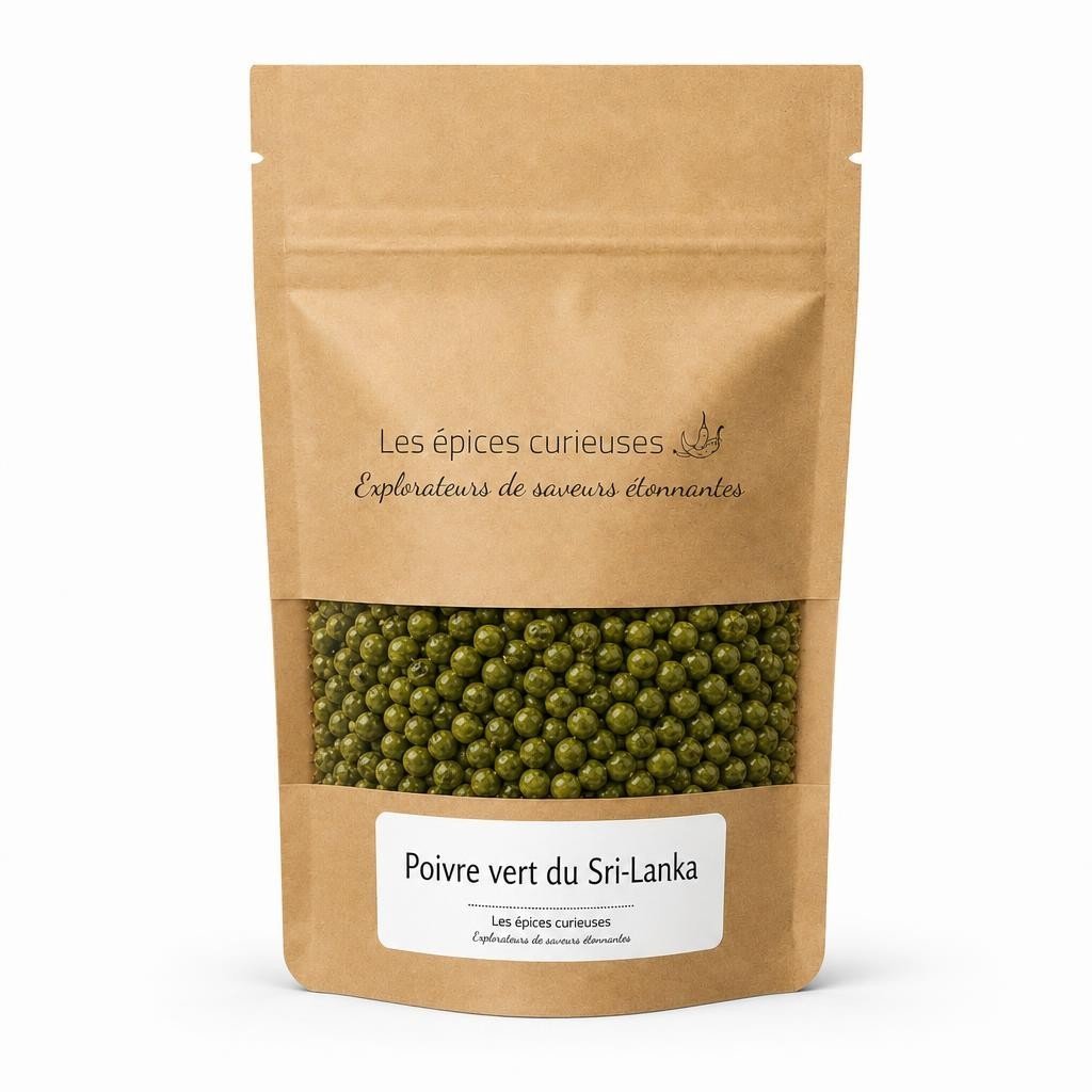 Poivre vert du Sri-Lanka - Packaging - Les Épices Curieuses