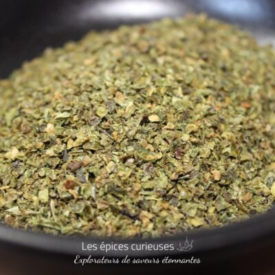 Poivron vert concassé - Les Épices Curieuses