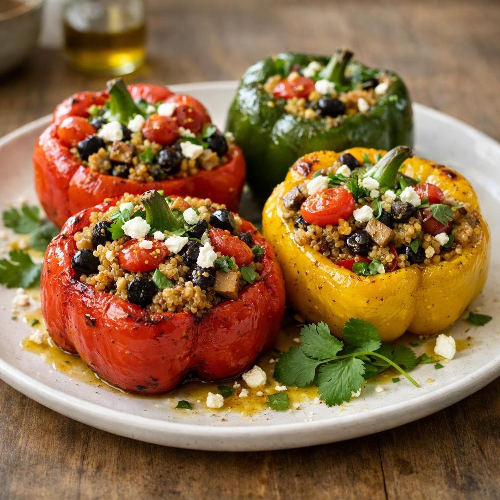Poivrons farcis quinoa