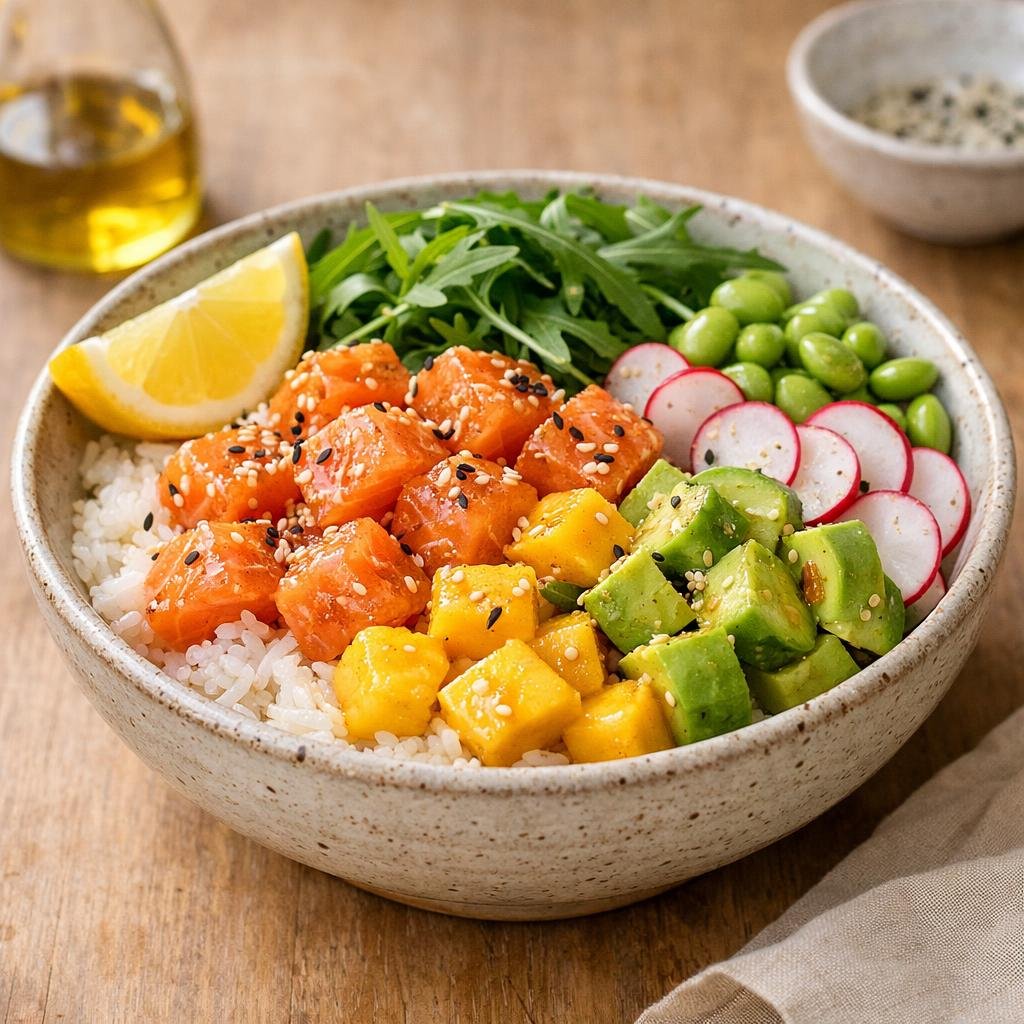 poke bowl saumon mangue