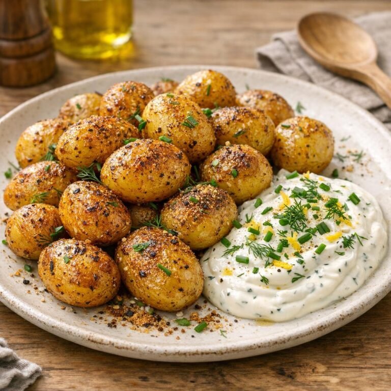 Pommes de terre rôties au Vent du nord et yaourt citronné avec Vent du nord