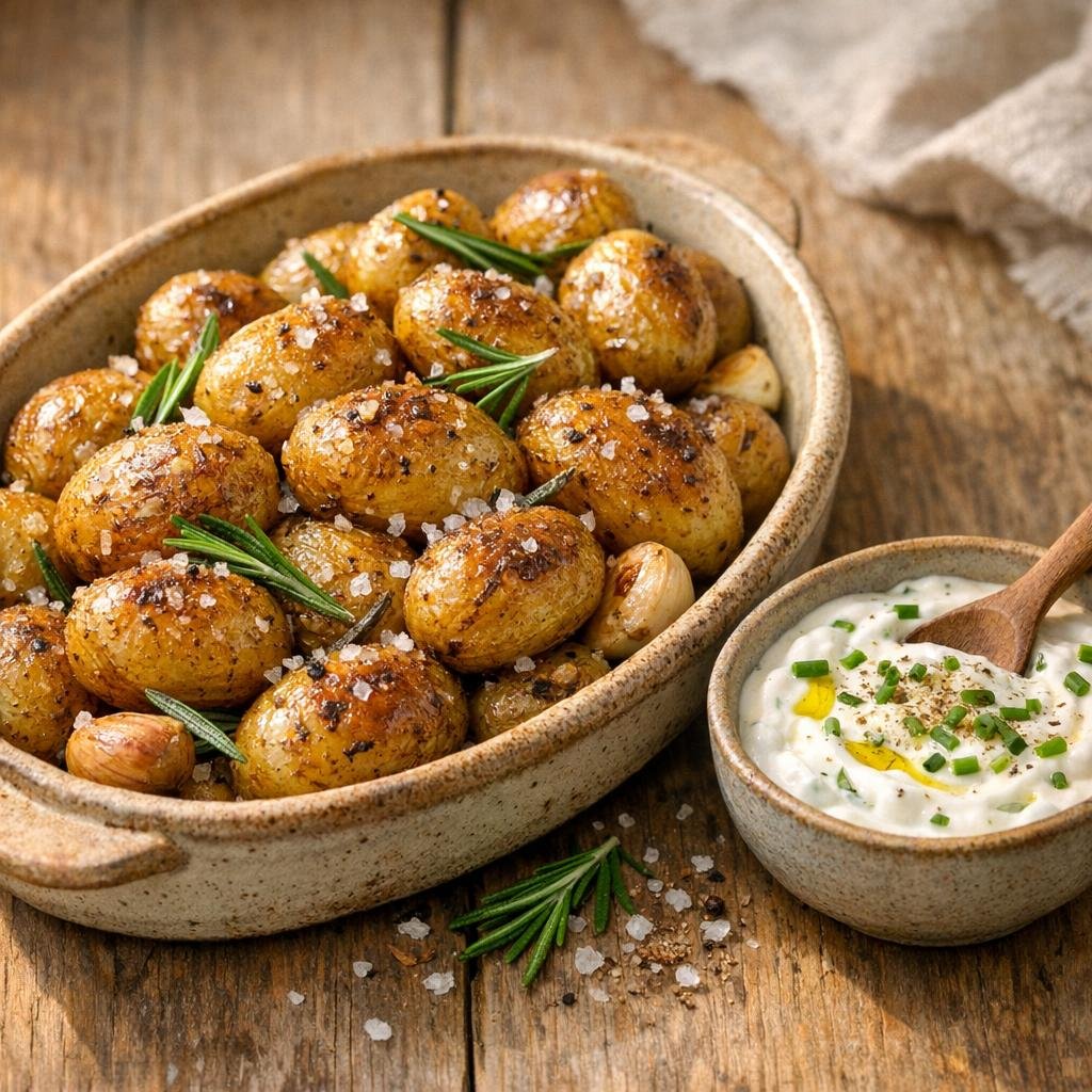 pommes de terre rôties fumées