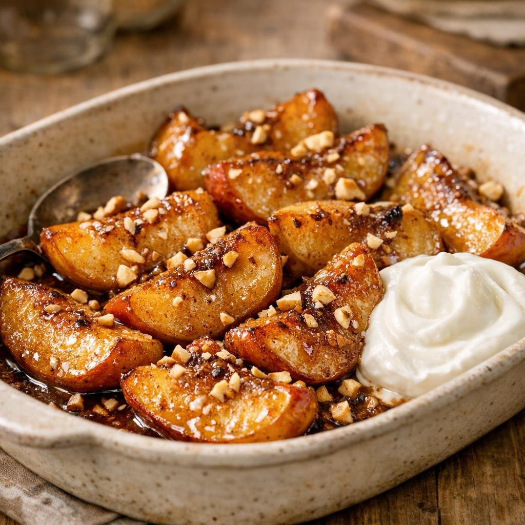 Pommes rôties à la cannelle de Cassia avec Cannelle de Cassia en Poudre