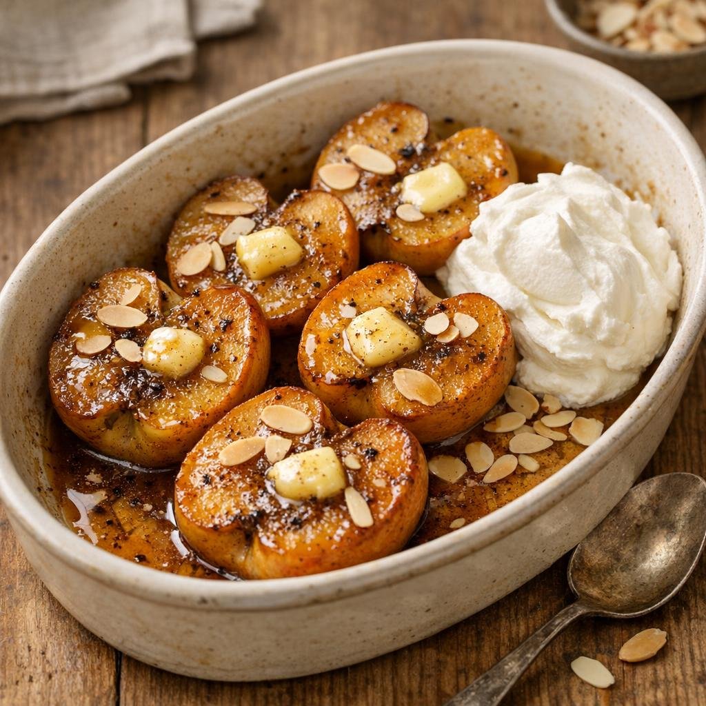 Pommes rôties à la vanille de Madagascar avec Sucre à la vanille de Madagascar