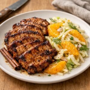 Porc grillé cannelle‑cumin