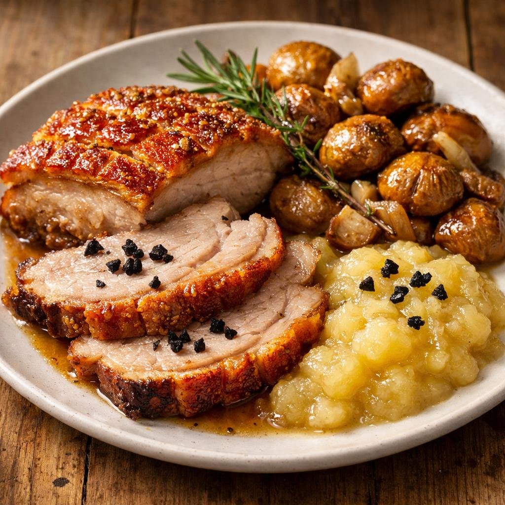 Porc rôti croustillant
