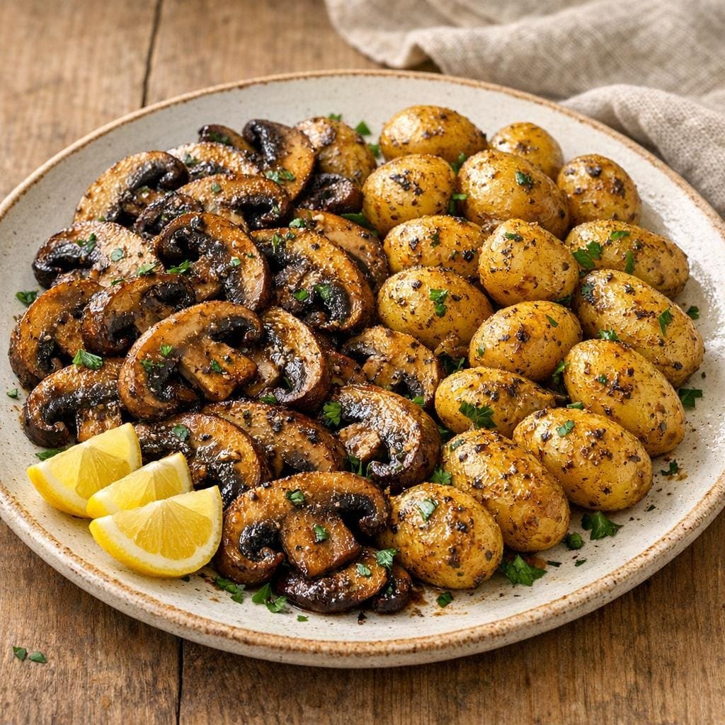 portobello rôti aux herbes