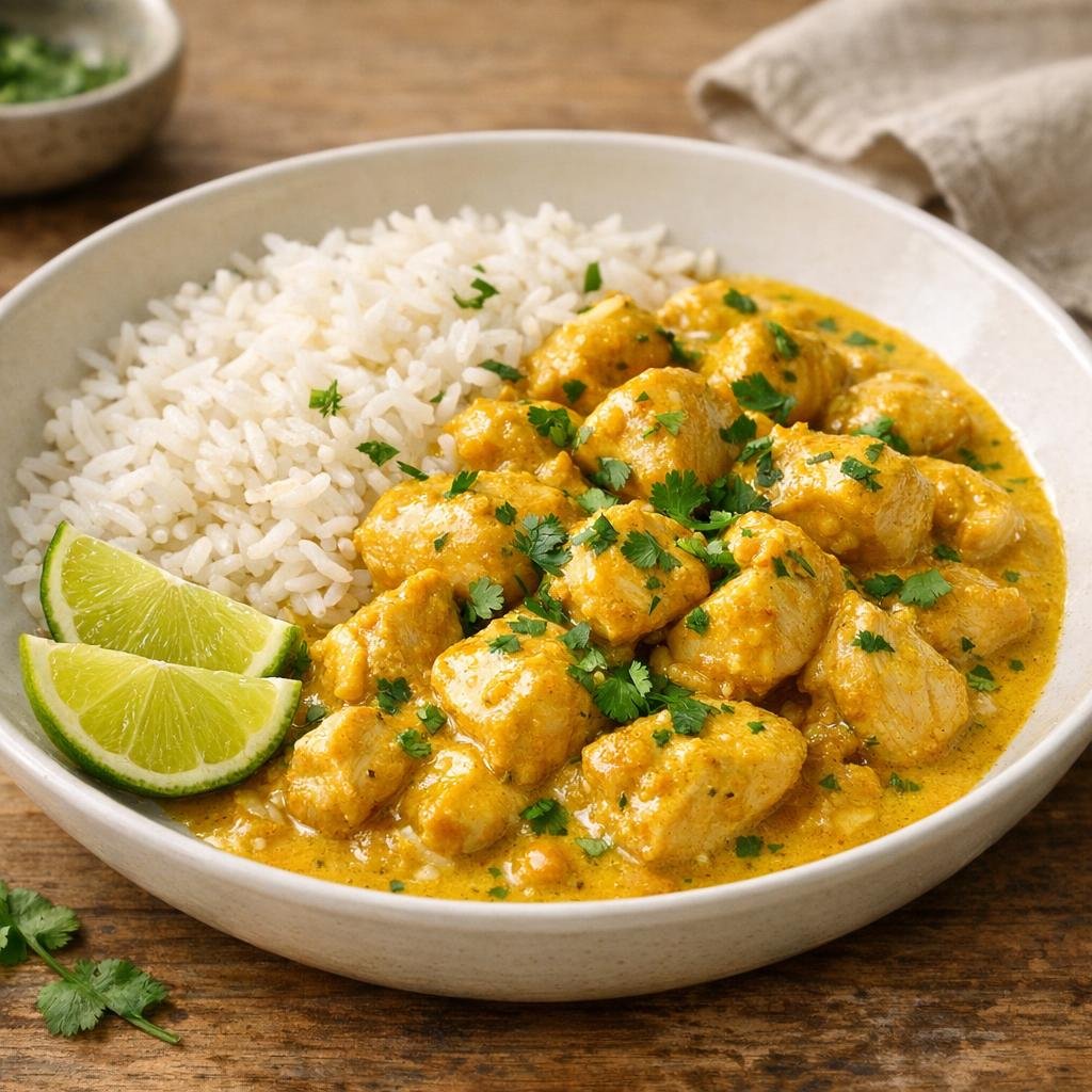 Poulet au curry doux